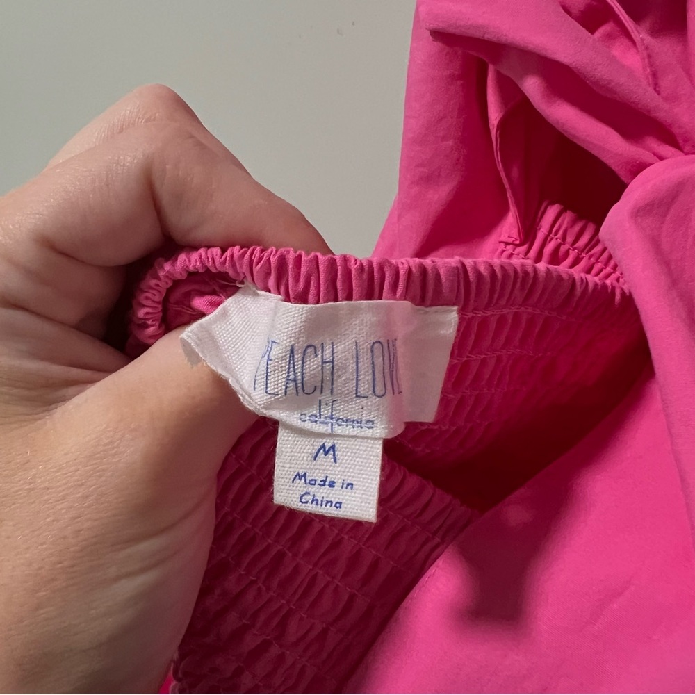 Pink Off the Shoulder Ruffle Maxi Dress - Picture 6 of 8